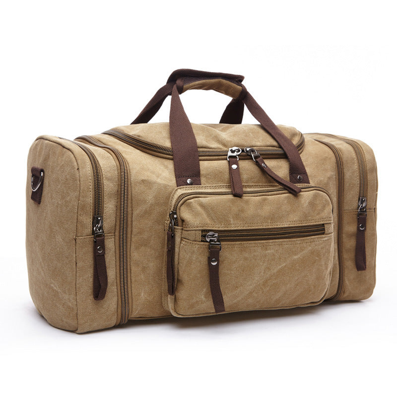 Sarah Express Canvas Messenger Travel Bag Khaki