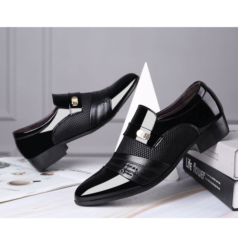 Sarah Express Men's Pointed Toe Business Casual Shoes