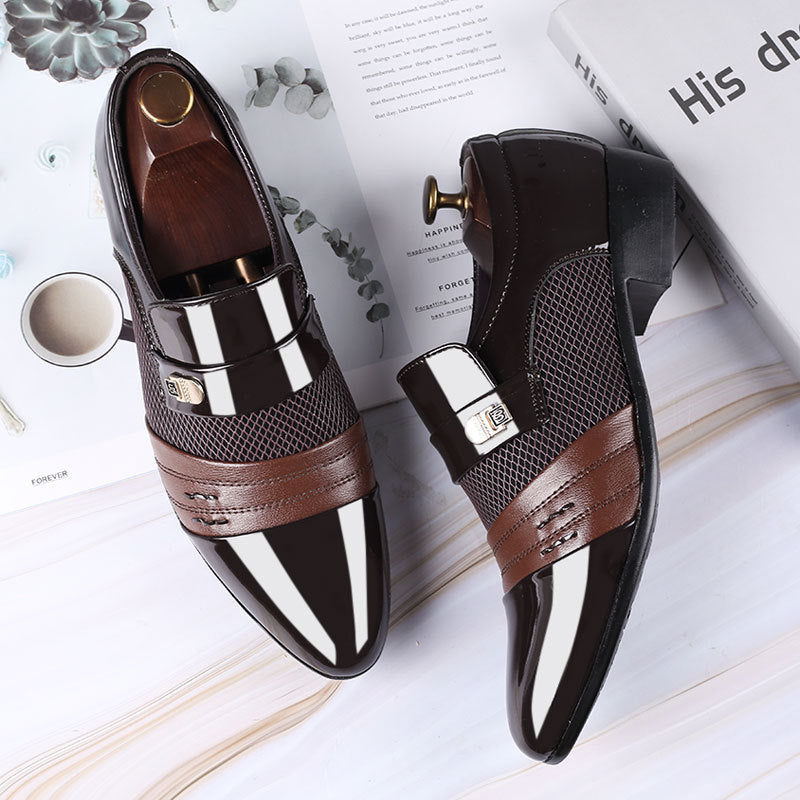 Sarah Express Men's Pointed Toe Business Casual Shoes