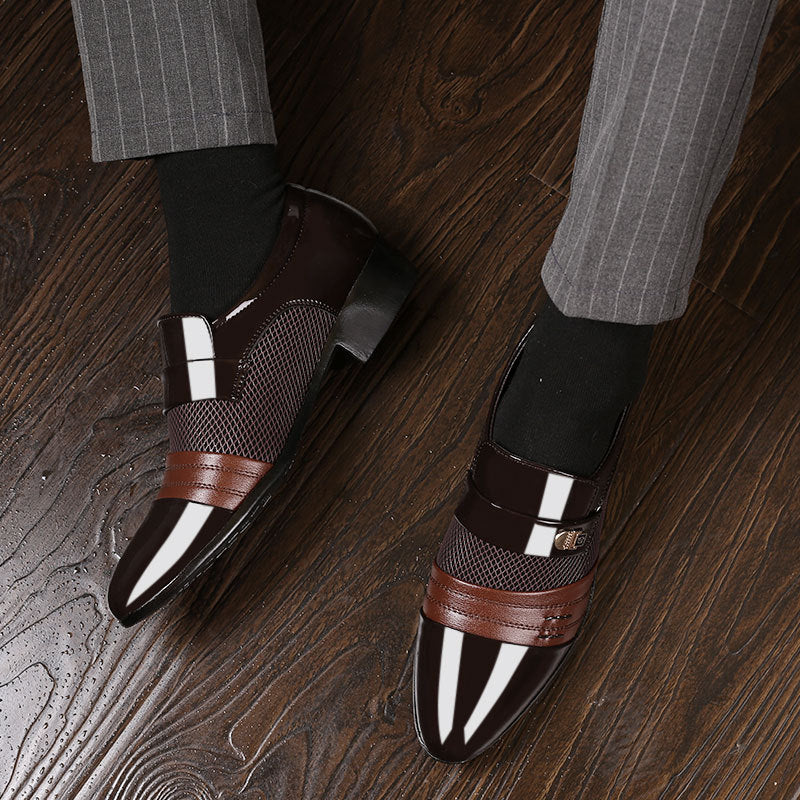 Sarah Express Men's Pointed Toe Business Casual Shoes
