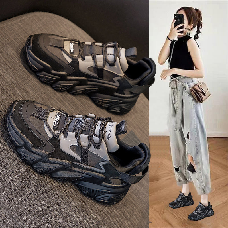 Sarah Express Women's Platform Sneakers Thick Sole Casual Shoes