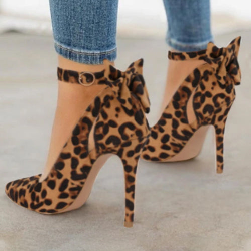 Sarah Express Pointed-Toe Bow Stiletto High Heels