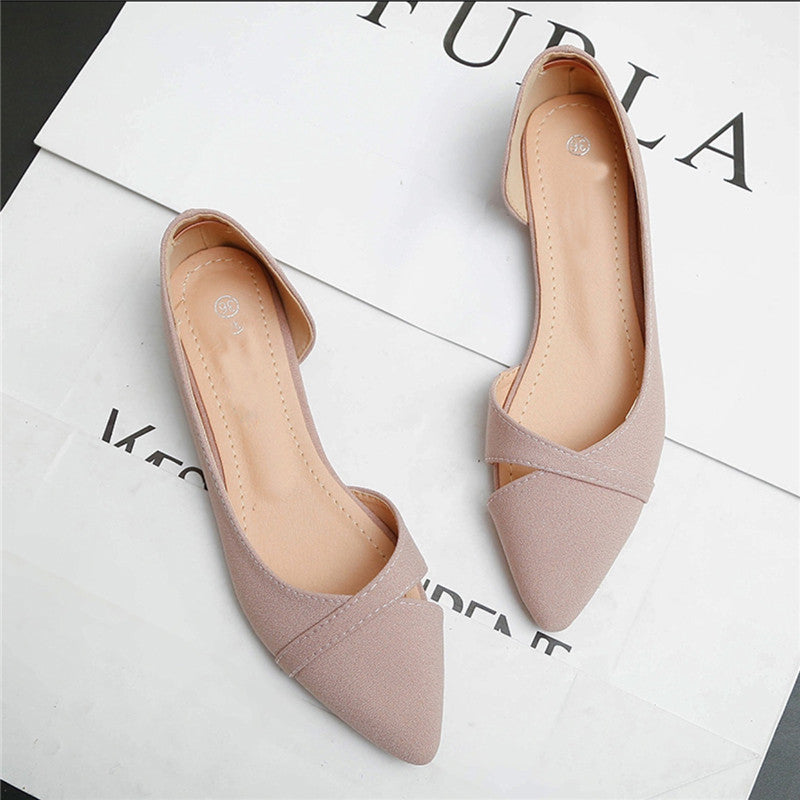 Sarah Express Pointed Toe Suede Flats