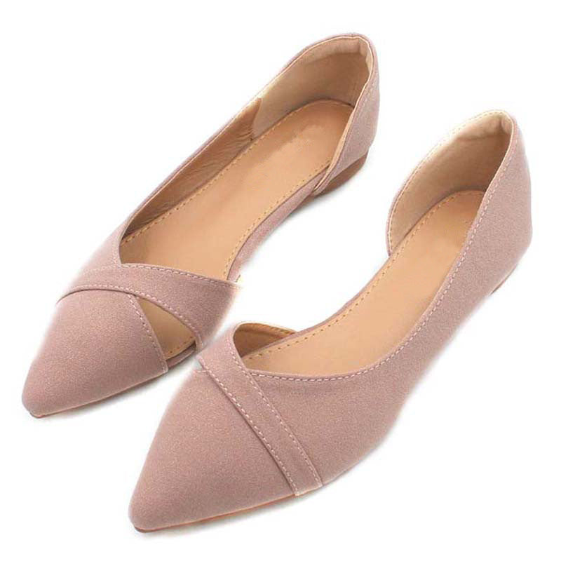 Sarah Express Pointed Toe Suede Flats