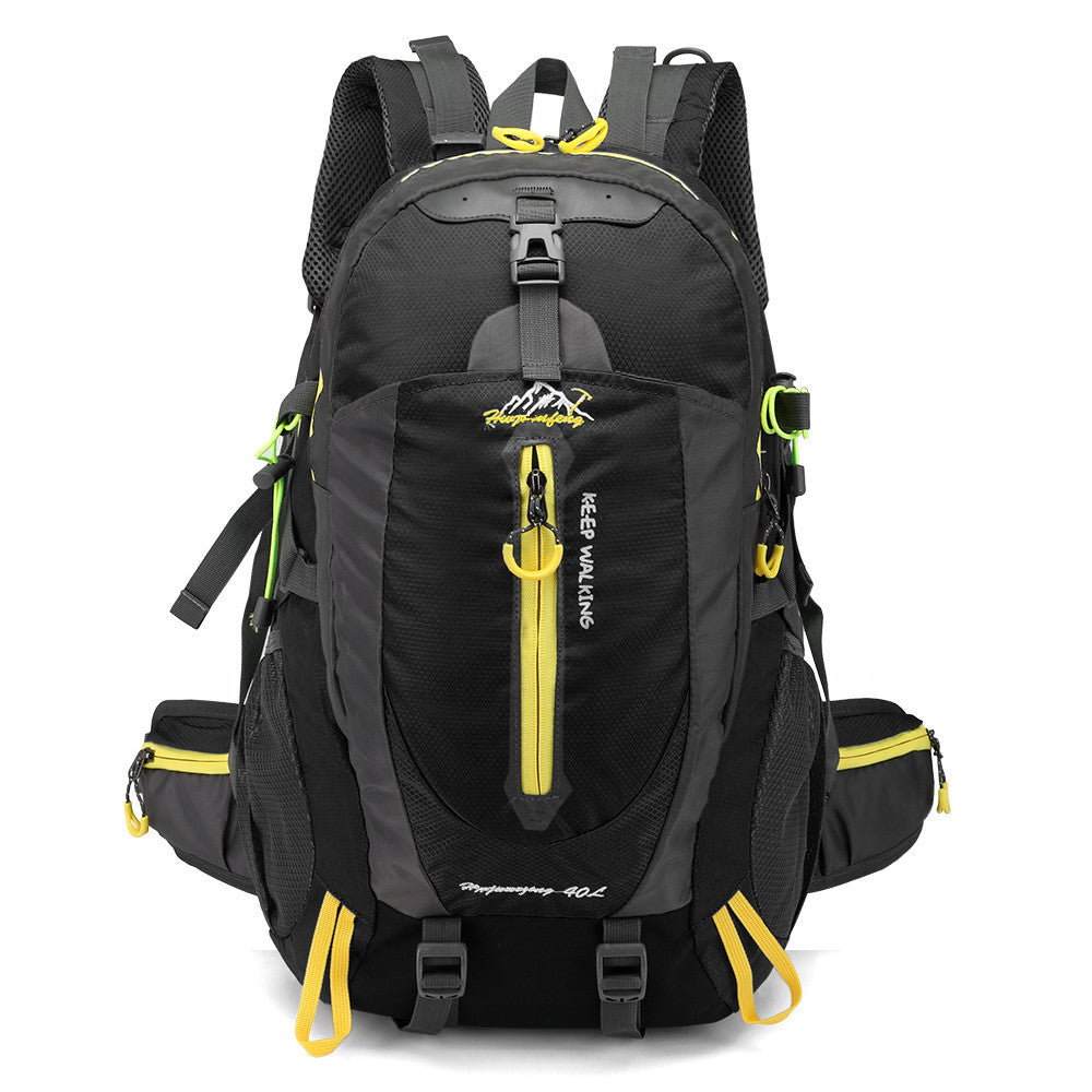 Sarah Express 40L Mountaineering Hiking Camping Travel Backpack yellow black
