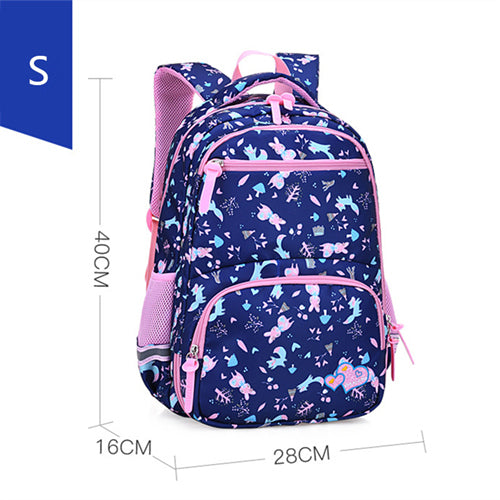 Sarah Express Sweet Patterned Leisure Travel Backpack royal blue S