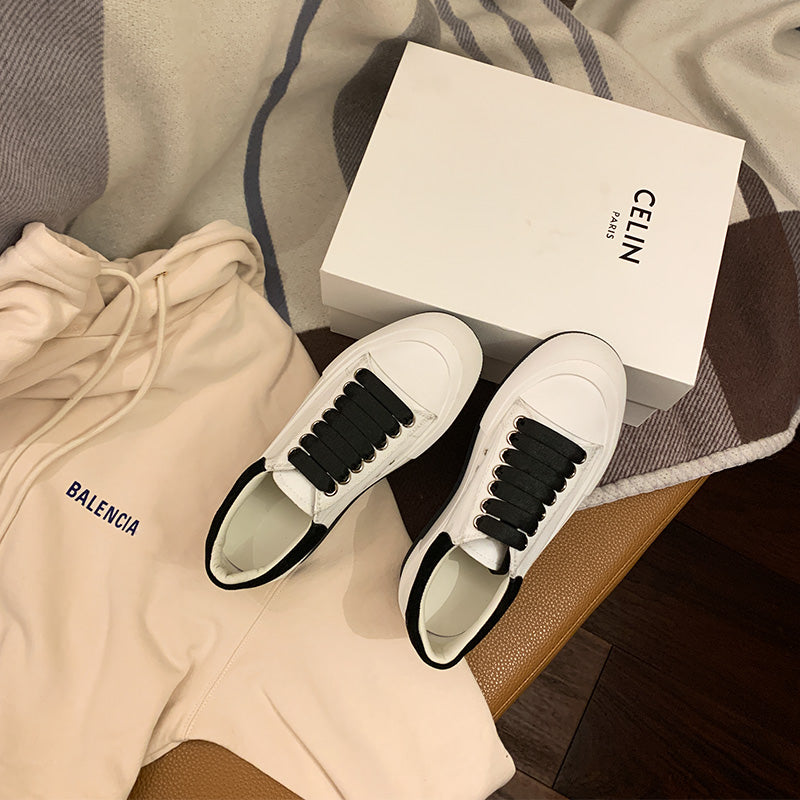 Sarah Express Women's Casual Canvas Lace-Up Sneakers
