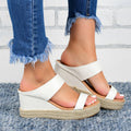 Women's Cutout Platform Wedge Sandals – sole profile alternate view 3