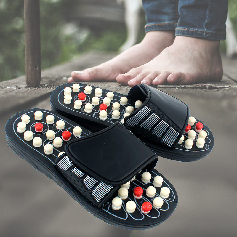 Sarah Express Adjustable Velcro Strap Massage Slippers