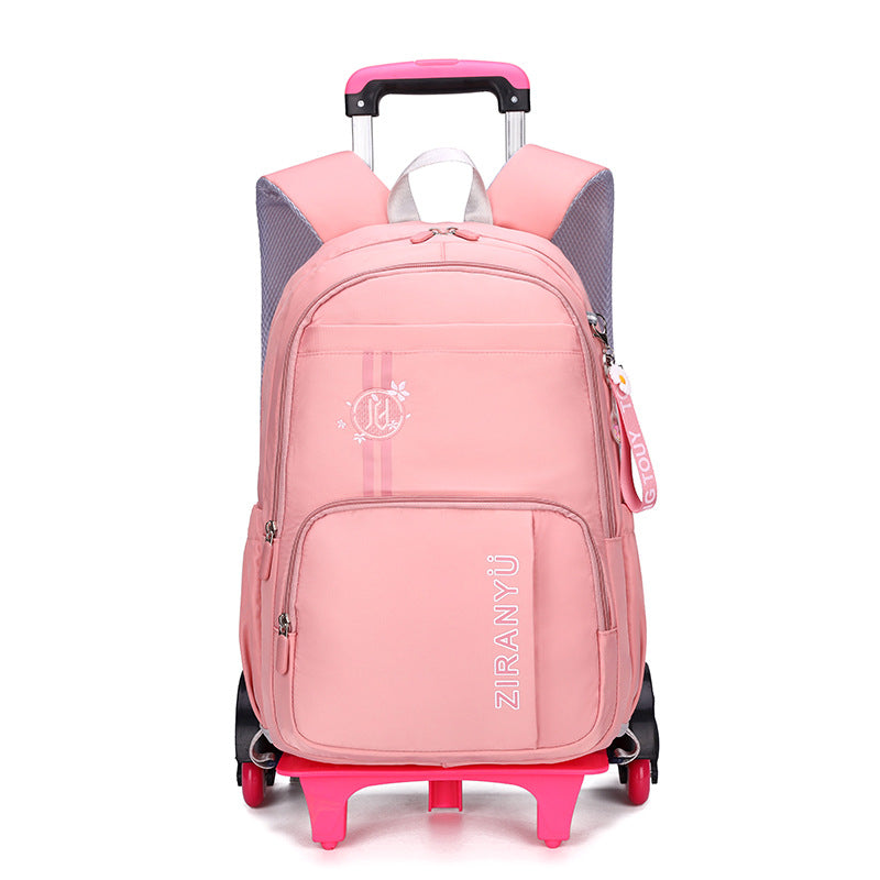 Sarah Express Rolling School Backpack with Removable Trolley