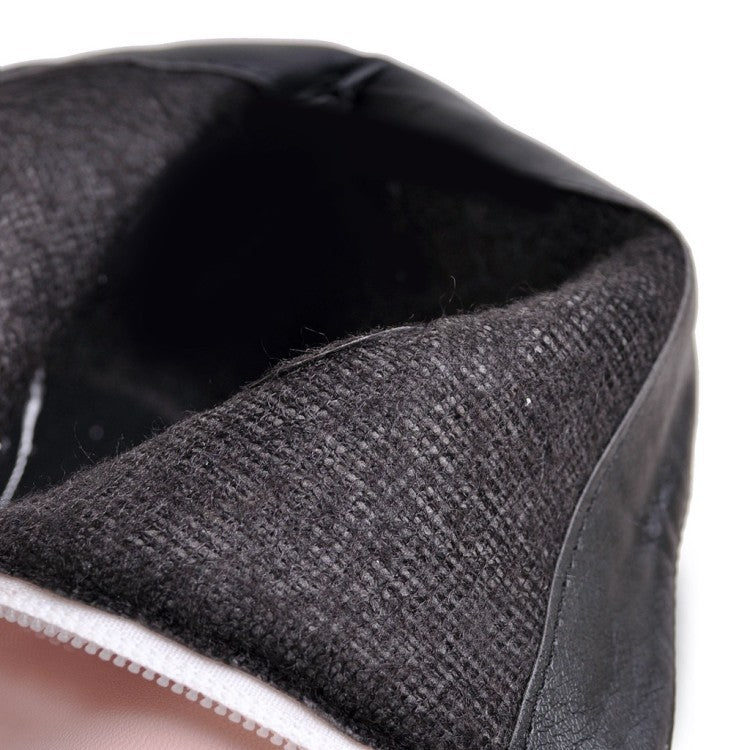 Sarah Express Waterproof Platform Ankle Boots with Zipper