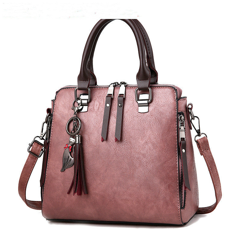 Sarah Express Vintage Tassel Structured Shoulder Bag