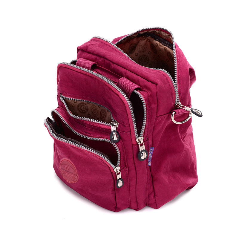 Sarah Express Multi-Functional Nylon Shoulder Crossbody Bag