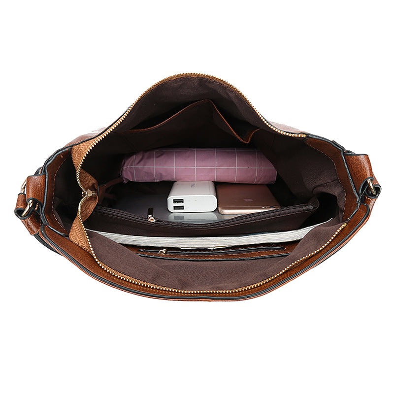 Sarah Express Structured Zipper Messenger Shoulder Bag