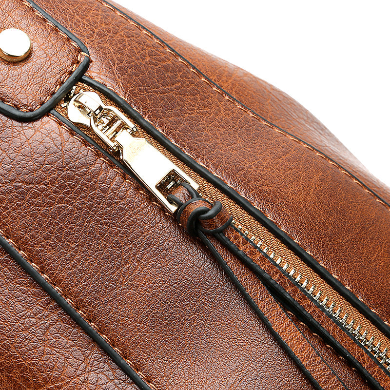 Sarah Express Structured Zipper Messenger Shoulder Bag