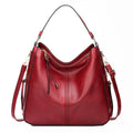 Sarah Express Structured Zipper Messenger Shoulder Bag Red