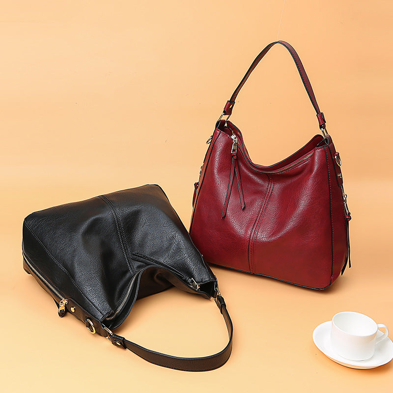 Sarah Express Structured Zipper Messenger Shoulder Bag