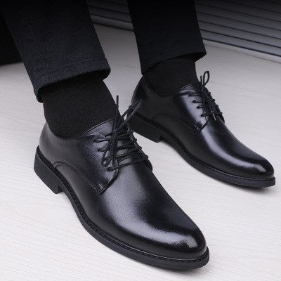 Sarah Express Men's Pointed Toe Lace Up Dress Shoes