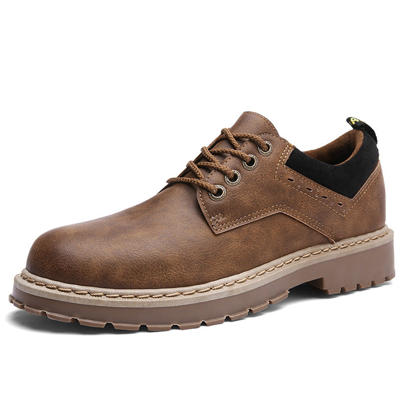 Sarah Express Men's Casual Round Toe Lace-Up Flats