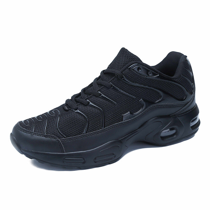 Sarah Express Lightweight Mesh Lace-Up Men's Sneakers Black