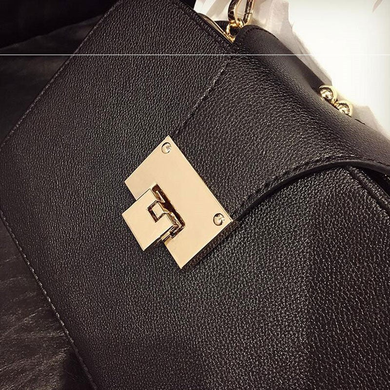 Sarah Express Structured Messenger Bag With Metal Buckle
