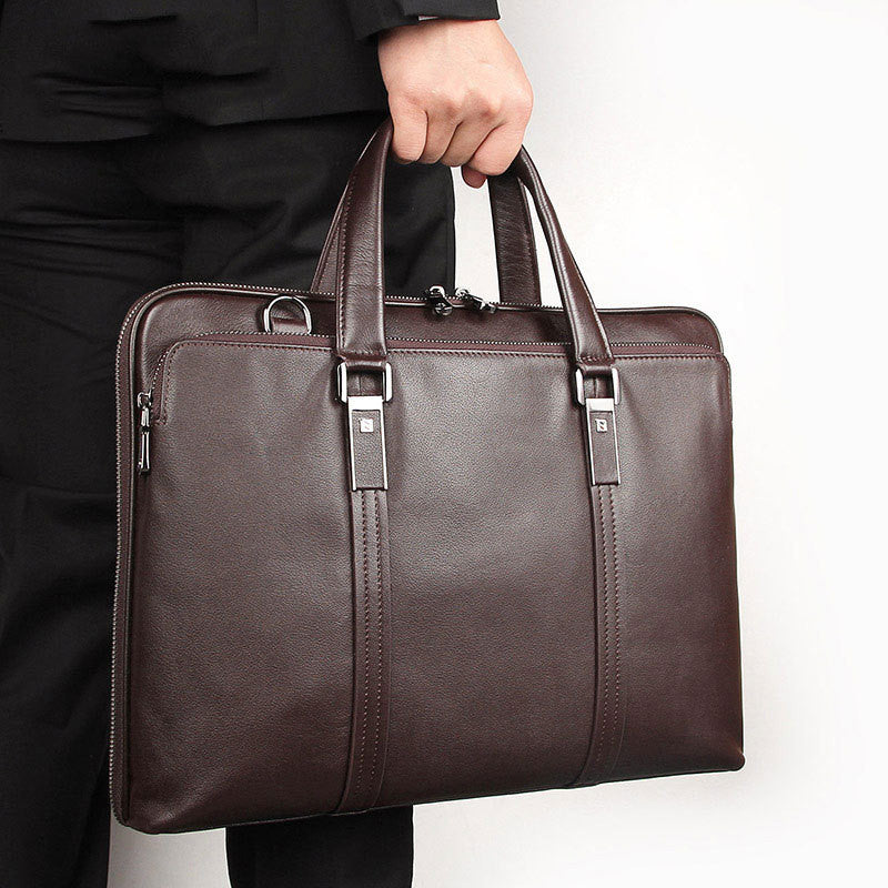Sarah Express Leather Business Briefcase Handbag