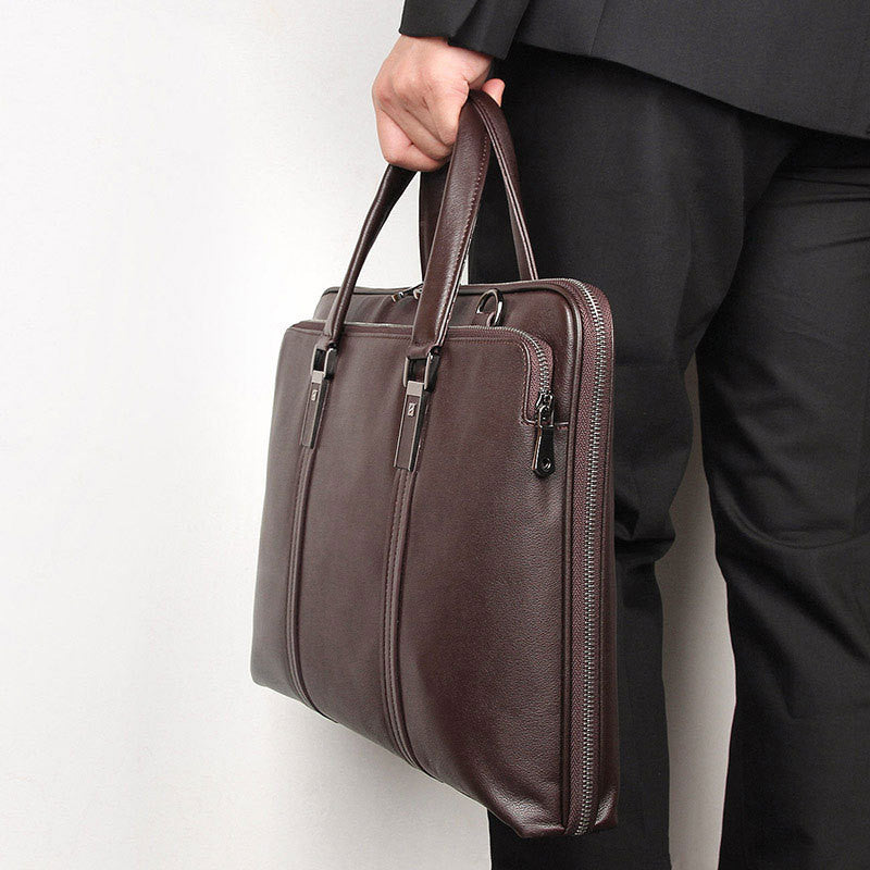 Sarah Express Leather Business Briefcase Handbag