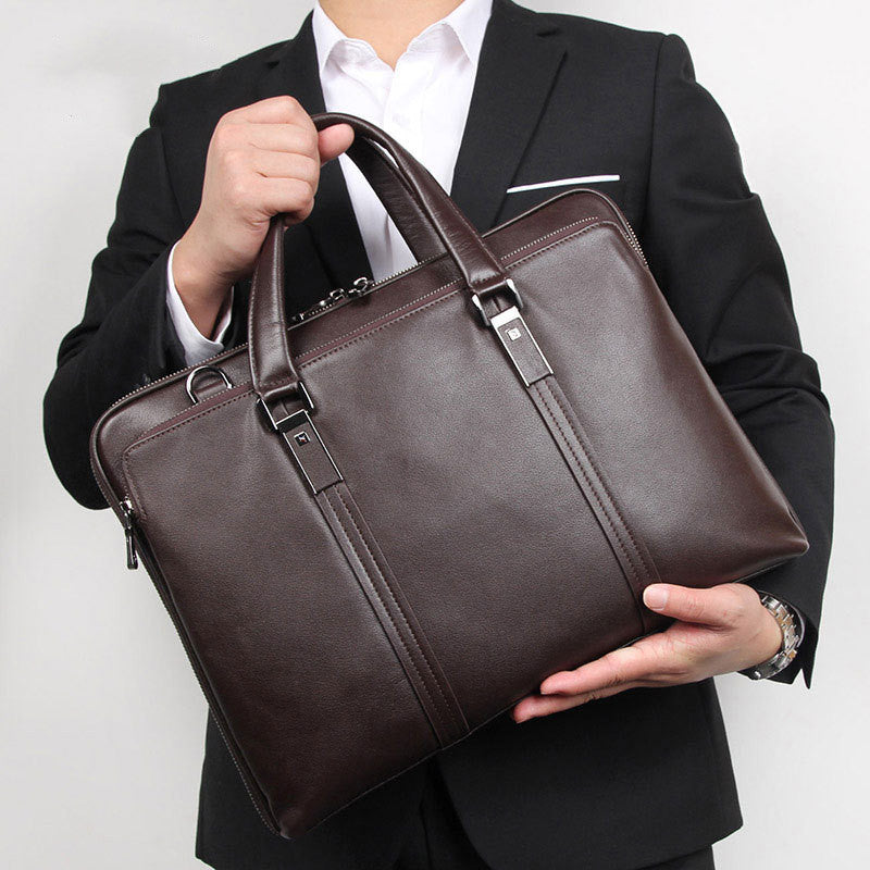 Sarah Express Leather Business Briefcase Handbag
