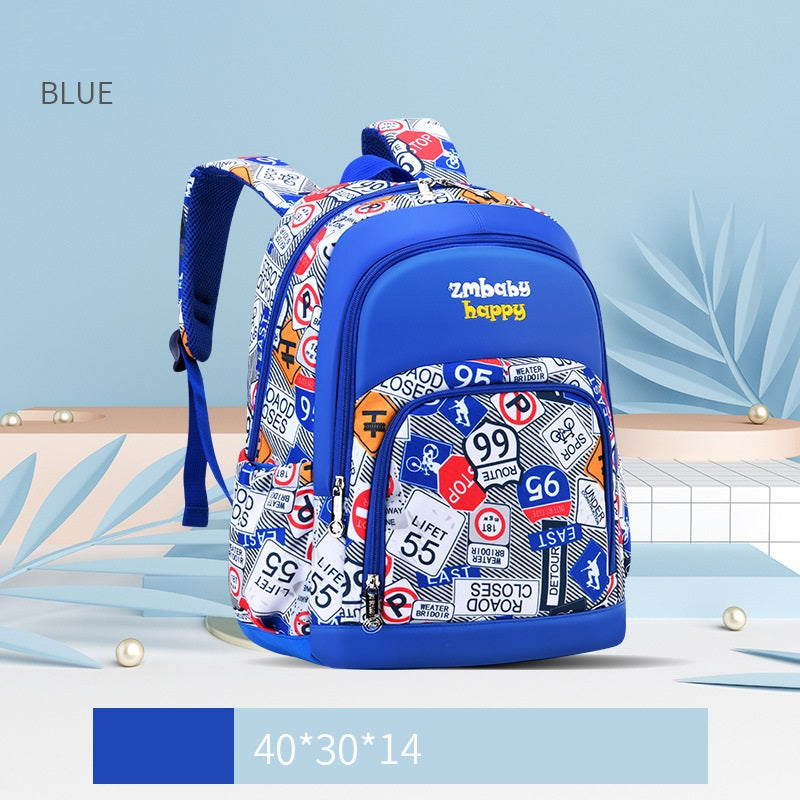 Sarah Express Lightweight Elementary School Backpack Sky Blue S