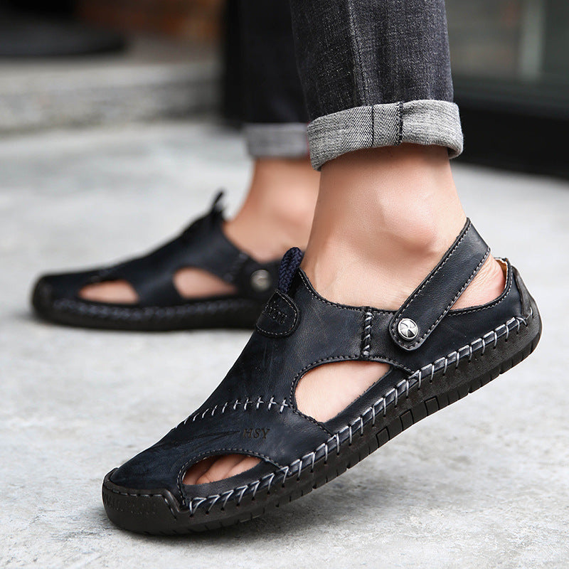 Sarah Express Men's Closed Toe Adjustable Beach Sandals