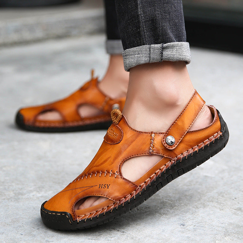Sarah Express Men's Closed Toe Adjustable Beach Sandals