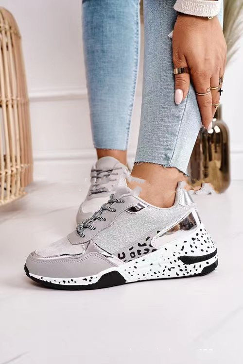 Sarah Express Women's Lace-Up Platform Wedge Sneakers