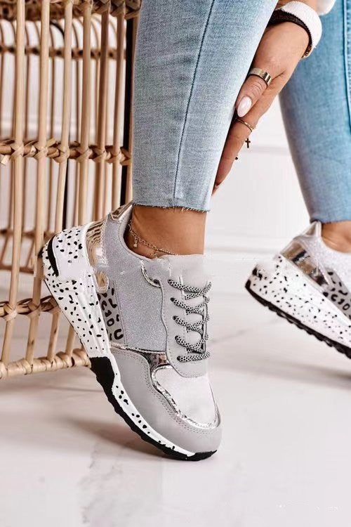 Sarah Express Women's Lace-Up Platform Wedge Sneakers