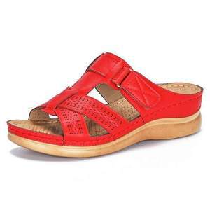 Sarah Express Casual Women's Multi-Strap Slope Heel Sandals
