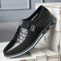 Sarah Express Men's Casual Textured Slip-On Loafers Black