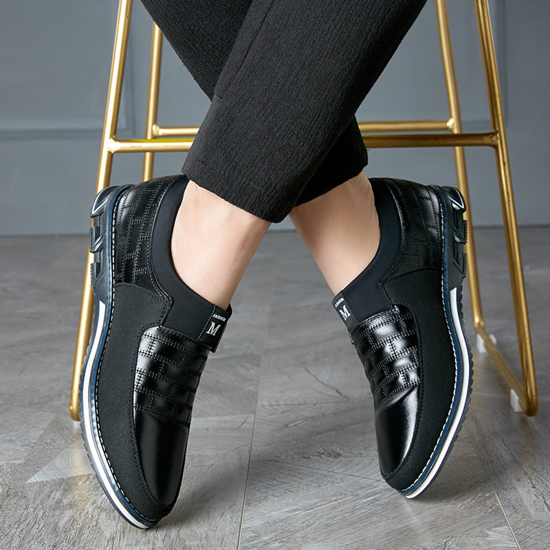 Sarah Express Men's Casual Textured Slip-On Loafers