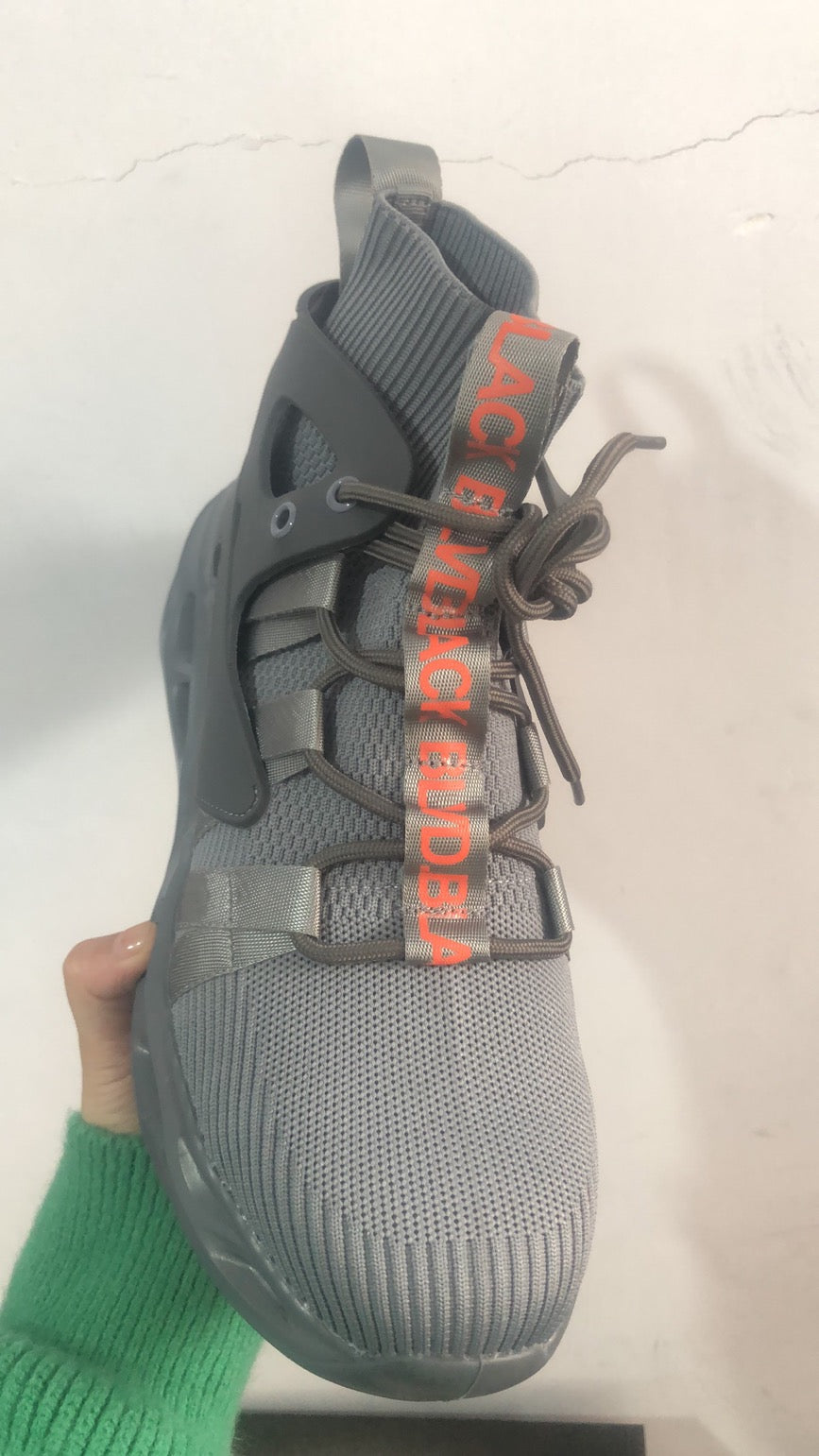 Sarah Express Men's High Top Steel Toe Shoes