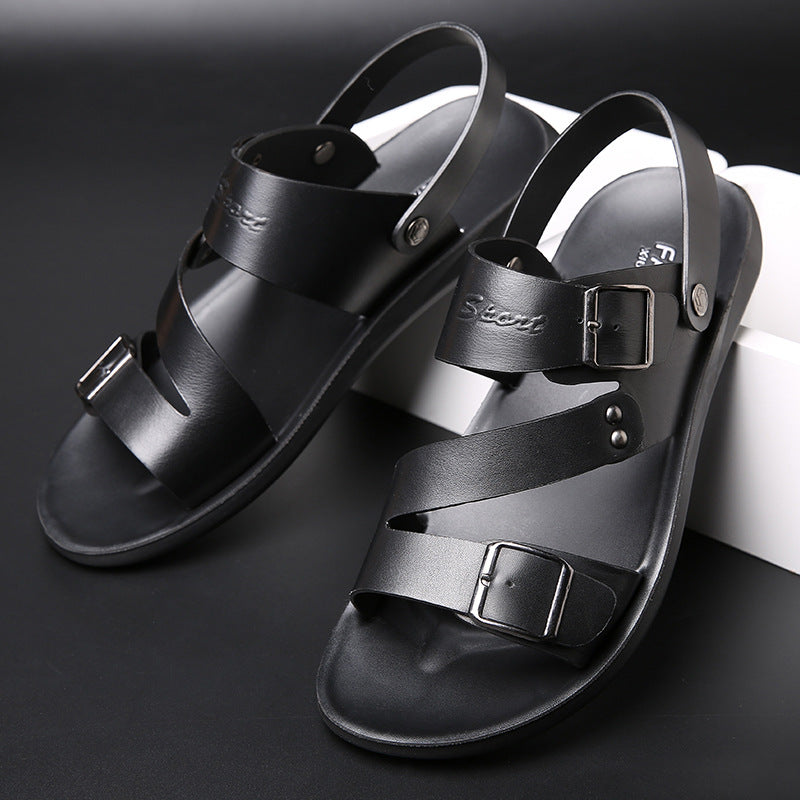 Sarah Express Men's Casual Buckle Strap Sandals