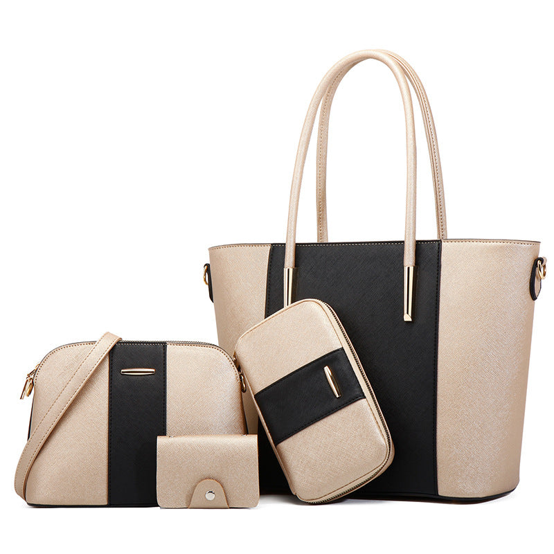 Sarah Express Structured Multi-Piece Women's Travel Bag Set Black gold