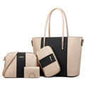Sarah Express Structured Multi-Piece Women's Travel Bag Set Black gold