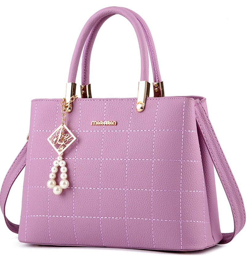 Sarah Express Structured Casual Handbag with Pearl Charm