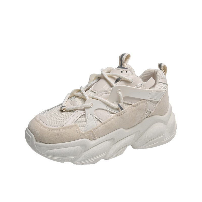 Sarah Express Women's Platform Mesh Lace-Up Sneakers