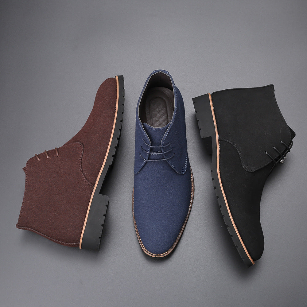Sarah Express Men's Casual Lace-Up Martin Boots