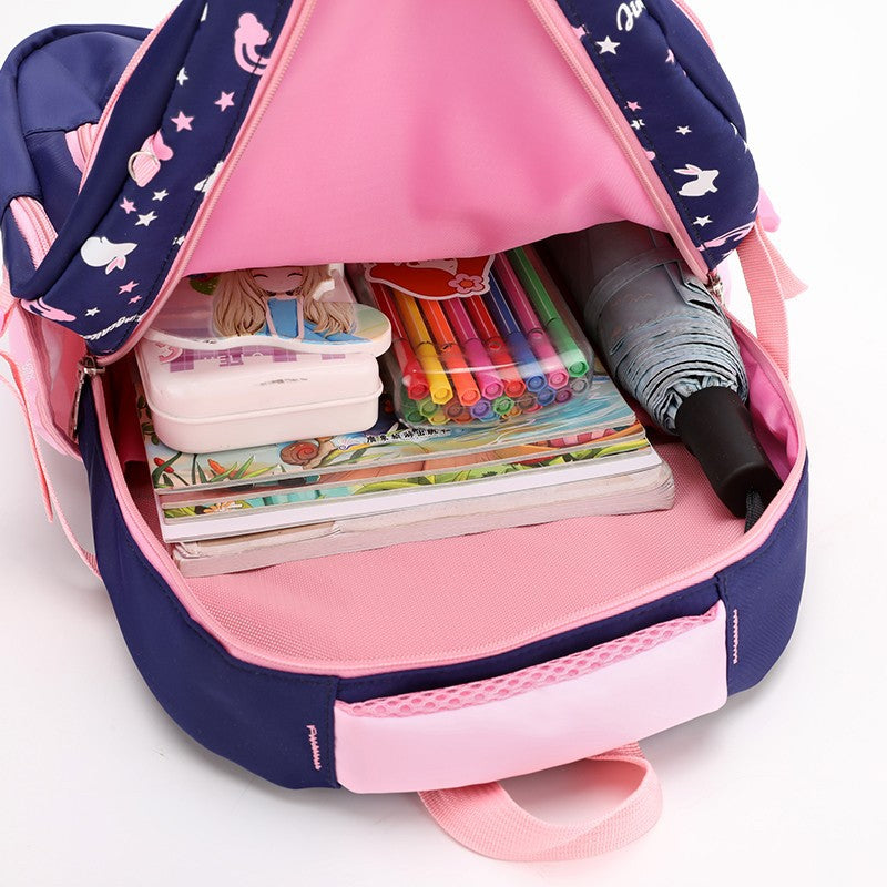 Sarah Express Cartoon Print Elementary School Backpack