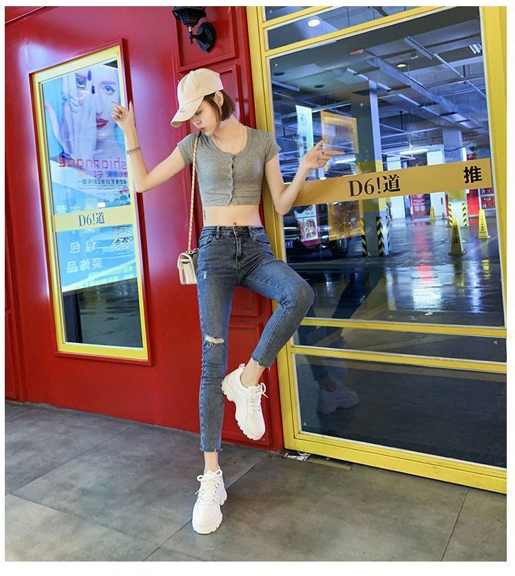 Sarah Express Women's Thick Bottom Breathable Mesh Sneakers