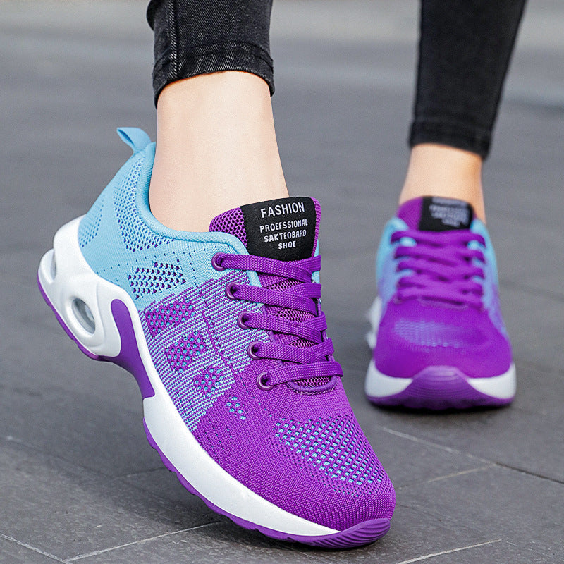 Breathable Mesh Lace-Up Casual Sneakers – lace-up detail