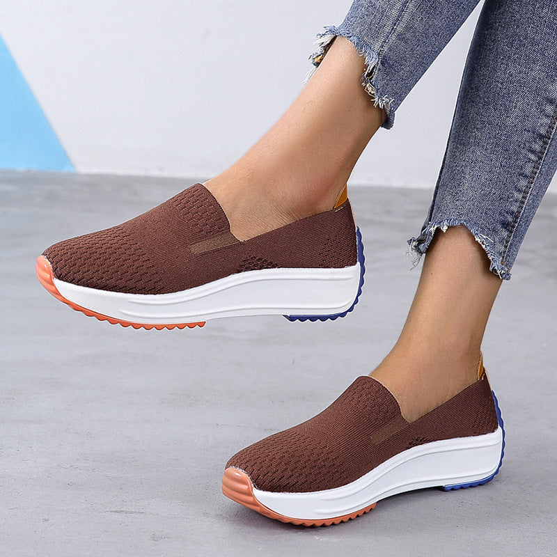 Lightweight Breathable Mesh Slip-On Sneakers – product detail alternate view