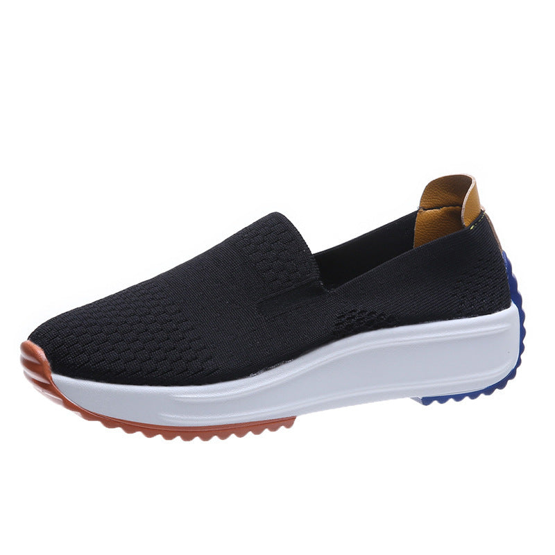 Lightweight Breathable Mesh Slip-On Sneakers – front product view