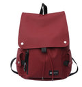 Sarah Express Large Capacity Contrast Color Student Backpack Red