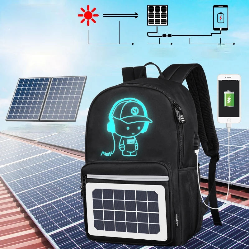Sarah Express Solar Powered Charging Street Style Backpack
